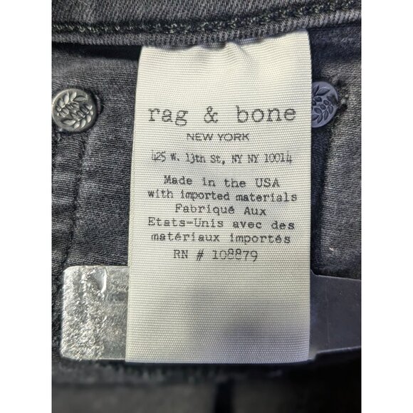 Rag & Bone Jeans Womens Size 25 Distressed Black Legging - Picture 4 of 16